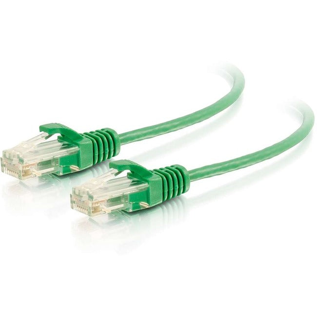 C2G 5ft Cat6 Slim Snagless Unshielded (UTP) Ethernet Cable - Green