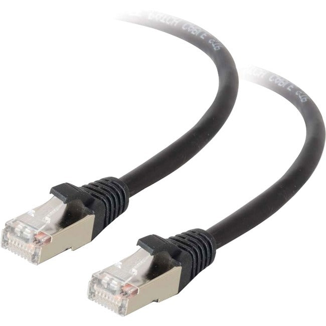 C2G 3 ft Cat5e Molded Shielded Network Patch Cable - Black