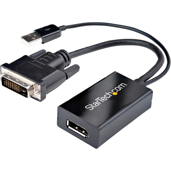 Adaptateur DVI vers DisplayPort avec alimentation USB StarTech.com - Adaptateur vidéo DVI-D vers DP - Convertisseur DVI vers DisplayPort - 1920 x 1200