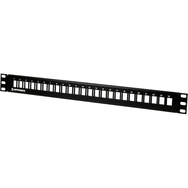 Ortronics TechChoice Flush Mount Flat Patch Panel Kit 24 Port unloaded