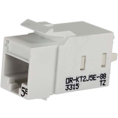 Ortronics Category 5e Keystone Jack, Lacing Cap Termination, White ...