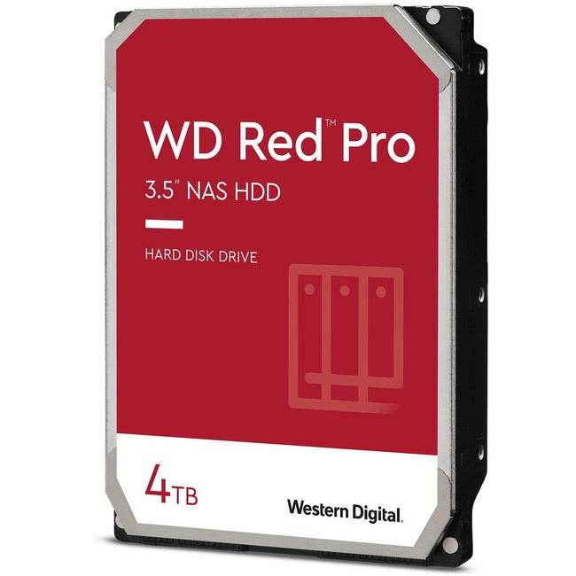 Western Digital Red Pro WD4003FFBX 4 TB Hard Drive - 3.5" Internal - SATA (SATA/600) - Conventional Magnetic Recording (CMR) Method