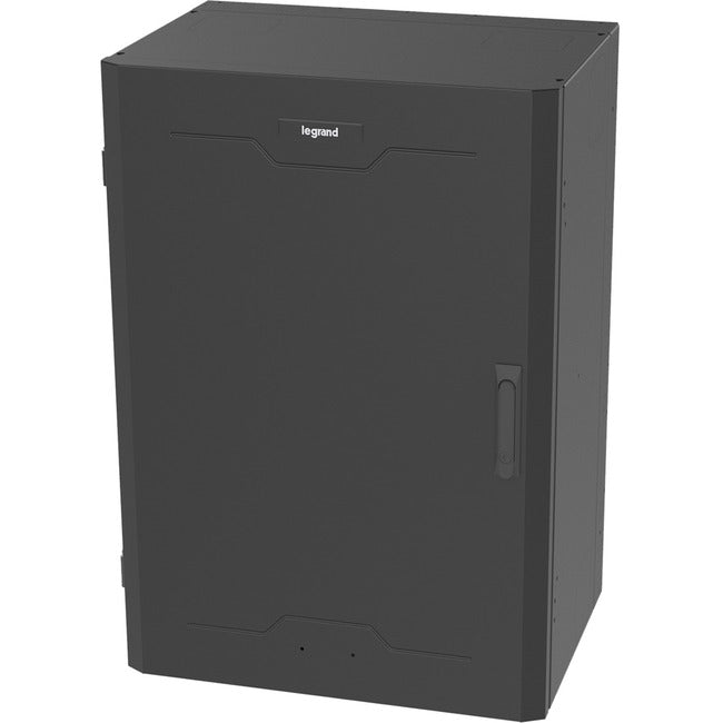 Ortronics 8RU Vertical Wall-Mount Cabinet, Full Door, 36"H