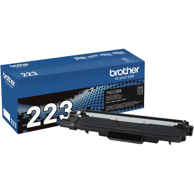 Cartouche de toner laser d'origine Brother TN-223BK à rendement standard - Noir - 1 unité