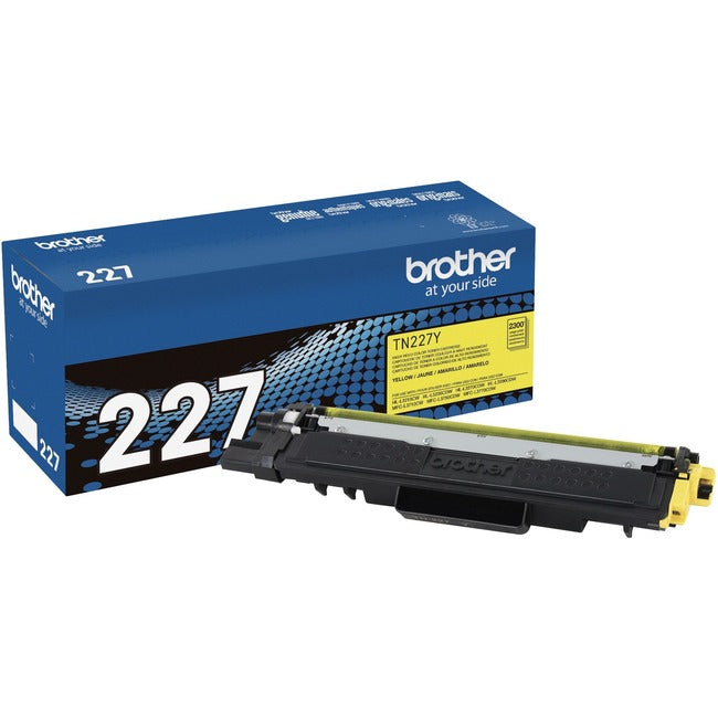 Cartouche de toner laser haute capacité d'origine Brother TN-227Y - Jaune - 1 unité