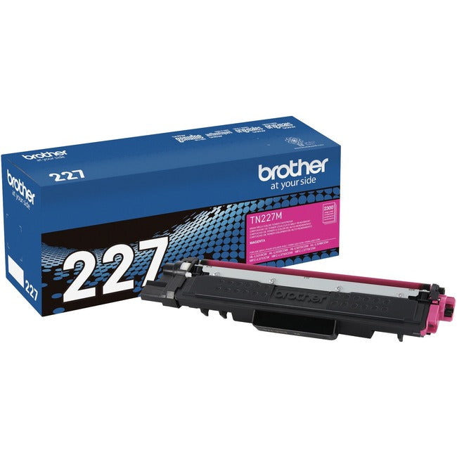 Cartouche de toner laser haute capacité d'origine Brother TN-227M - Magenta - 1 unité