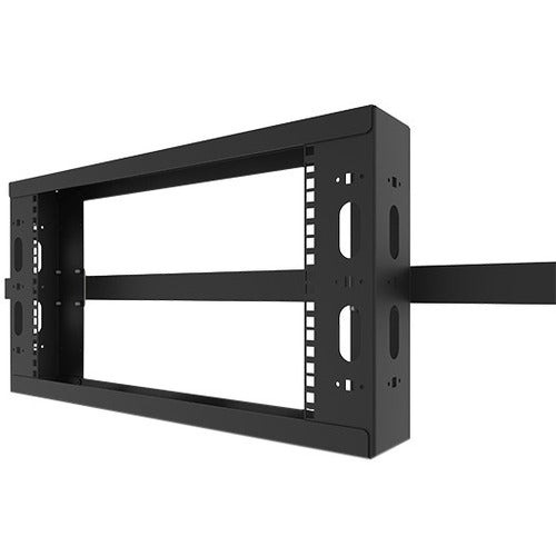 Legrand Q-Series Overhead Cable Pathway Rack, 6RU, Black