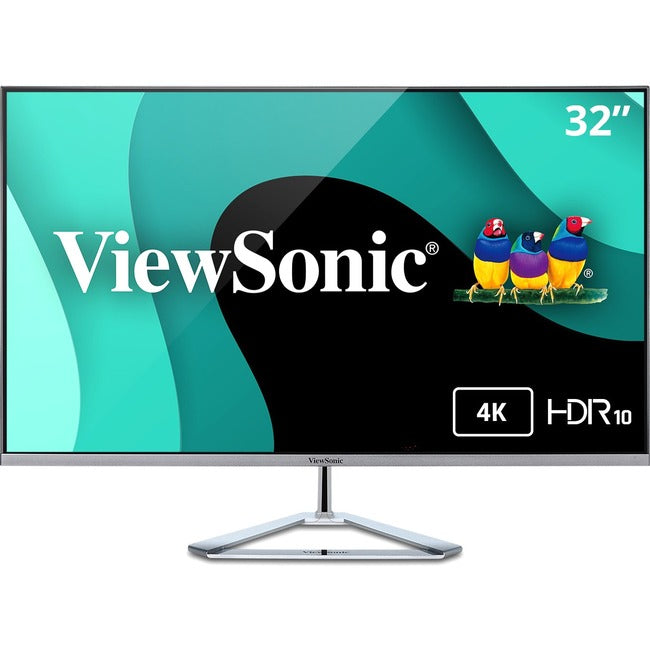 ViewSonic Entertainment VX3276-4K-mhd 32" Class 4K UHD LED Monitor - 16:9 - Silver