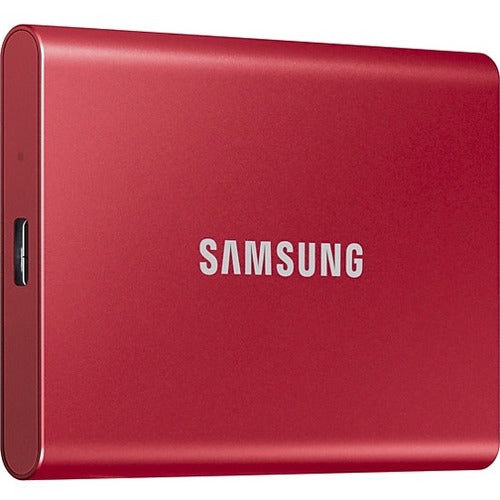 Disque SSD portable Samsung T7 MU-PC2T0R/AM 2 To - Externe - PCI Express NVMe - Rouge métallisé