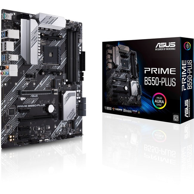 Asus Prime B550-PLUS Desktop Motherboard - AMD B550 Chipset - Socket AM4 - ATX