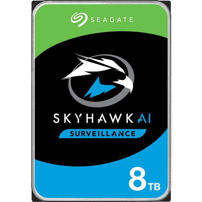 SEAGATE SKYHAWK AI -8TB - 3.5IN- 7200 RPM - 256 MB, 3 year Ltd warranty, 3 year