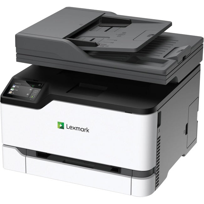 Lexmark MC3326i Wireless Laser Multifunction Printer-Color-Copier/Scanner-26 ppm Mono/26 ppm Color Print-600x600 Print-Automatic Duplex Print-50000 Pages Monthly-251 sheets Input-Color Scanner-600 Optical Scan-Gigabit Ethernet Ethernet-Wireless LAN