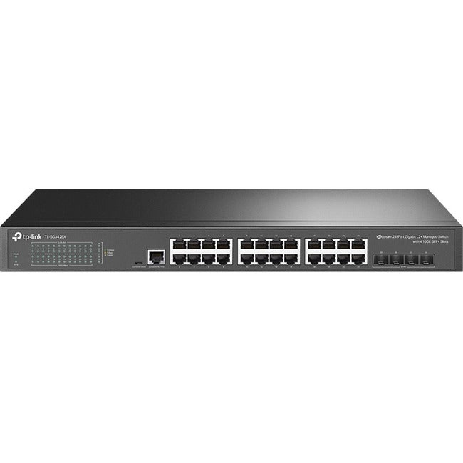 TP-Link JetStream 24-Port Gigabit L2+ Managed Switch with 4 10GE SFP+ Slots