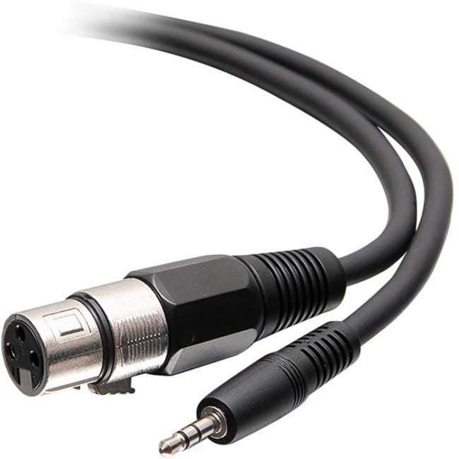 C2G 1.5ft / 18in 3-Pin XLR to TRS 1/8" 3.5mm AUX Audio Cable - M/F