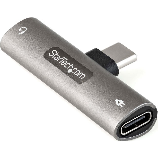 Adaptateur audio et de charge USB C StarTech.com, adaptateur audio USB-C avec prise casque 3,5 mm et chargement USB Type-C PD, pour téléphone/tablette USB-C