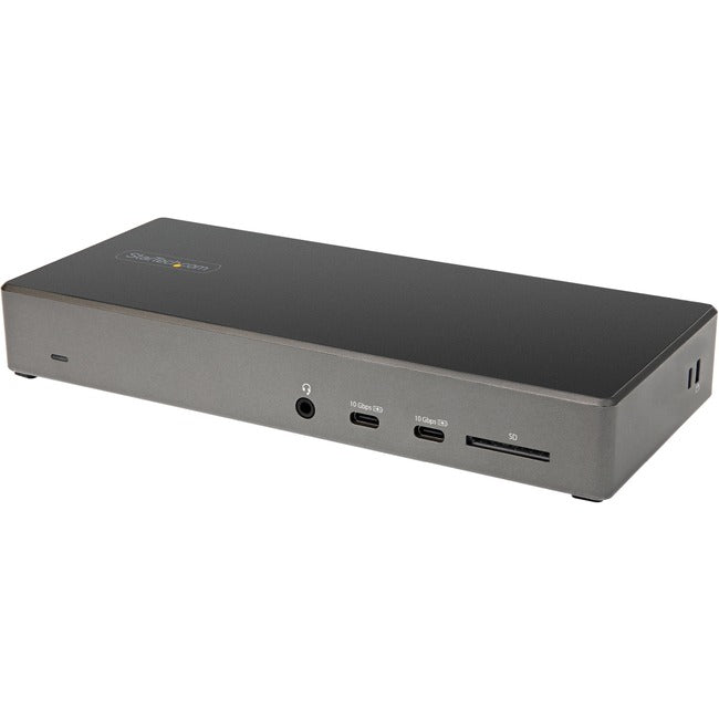 StarTech.com Station d'accueil USB-C pour trois écrans 4K avec DP 1.4 et DSC, 2 ports DisplayPort et 1 port HDMI, PD 100 W, 6 ports USB (2 x 10 Gbit/s)