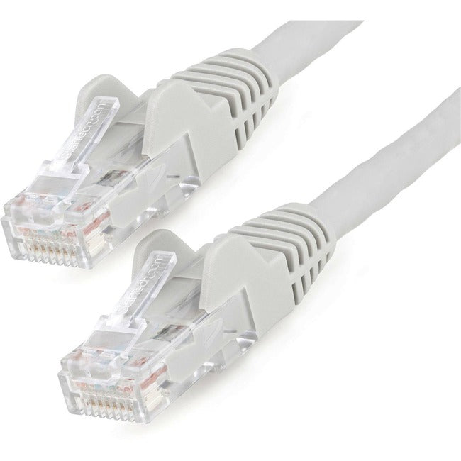 Câble Ethernet CAT6 StarTech.com de 2 m, LSZH (faible émission de fumée et zéro halogène) 10 GbE anti-accroc 100 W PoE UTP RJ45, cordon de raccordement réseau gris, ETL