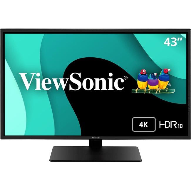 ViewSonic Entertainment VX4381-4K 43" Class 4K UHD LED Monitor - 16:9 - Black