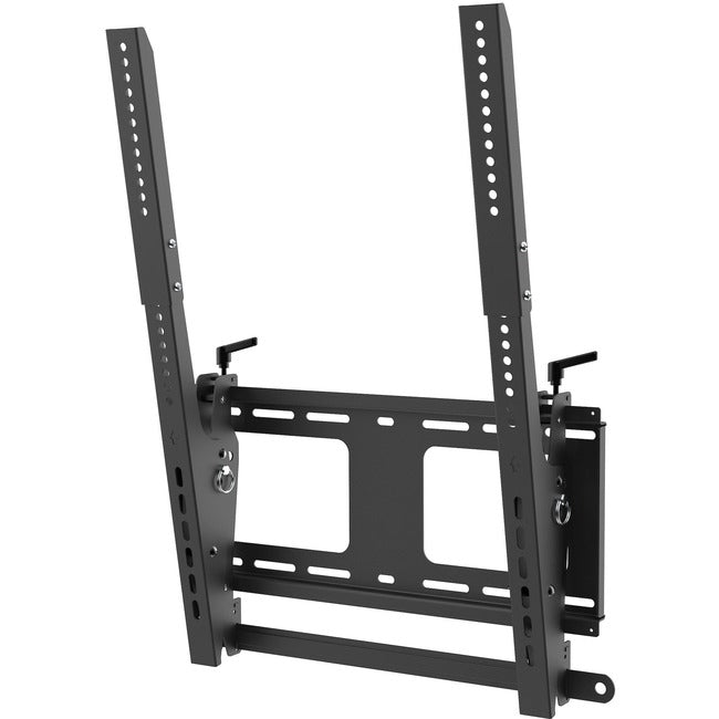 StarTech.com Support mural pour téléviseur portrait/vertical, support TV robuste pour écran VESA 40-55 pouces (110 lb/50 kg), inclinable, avec barre de sécurité verrouillable