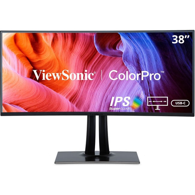 ViewSonic ColorPro VP3881a 38" Class UW-QHD+ Curved Screen LED Monitor - 21:9