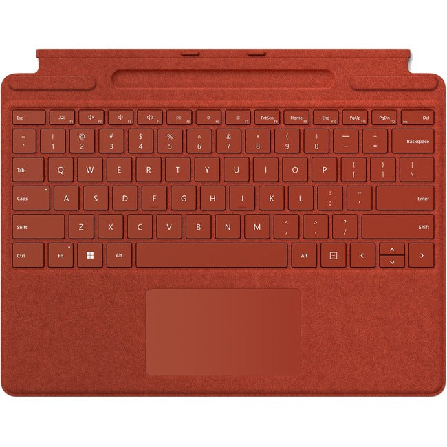 Étui clavier/housse Microsoft Signature pour tablette Microsoft Surface Pro 8, Surface Pro X, Surface Pro 9 - Rouge coquelicot