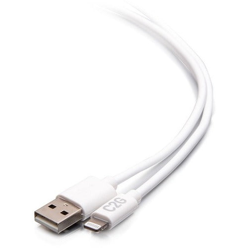 C2G 6ft USB A to Lightning Cable - Charge & Sync Cable - White