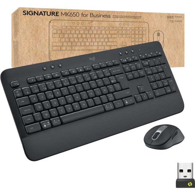 LOGITECH SIGNATURE MK650 POUR ENTREPRISES (GRAPHITE) - BOÎTE MARRON (DISPOSITION FRANÇAISE)