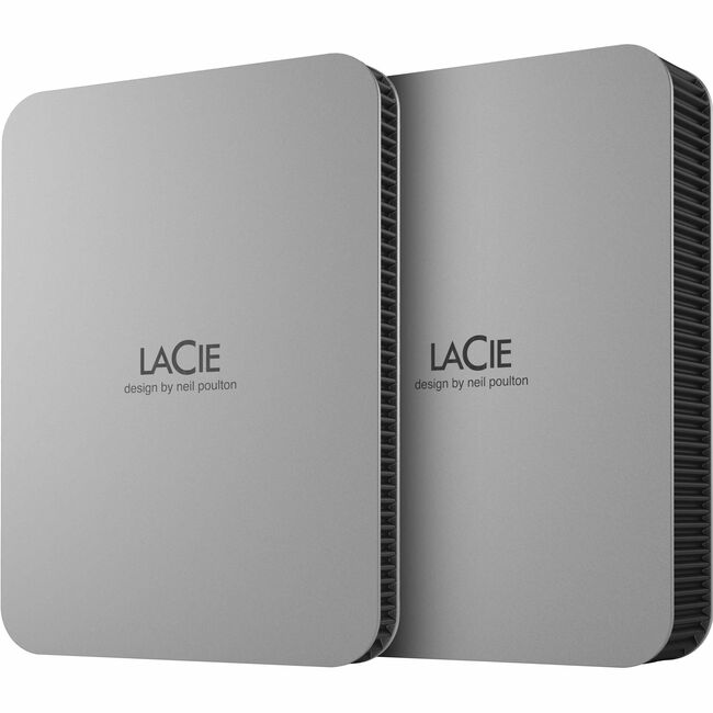 Disque dur externe portable LaCie STLP2000400 2 To - Argent lunaire