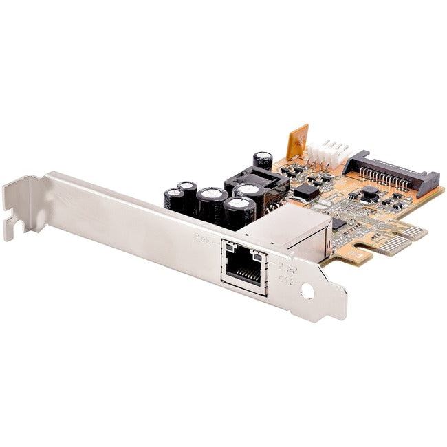 StarTech.com Carte réseau PoE 1 port 2,5 Gbit/s, carte Ethernet PCIe, carte réseau PoE 30 W 802.3at pour PC/serveurs, adaptateur LAN PoE RJ45/réseau, NBaseT