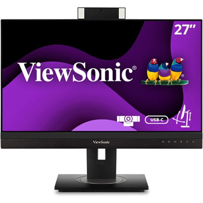 ViewSonic Graphic VG2756V-2K 27" Class Webcam WQHD LED Monitor - 16:9 - Black