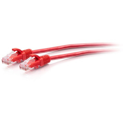 C2G 1ft Cat6a Snagless Unshielded (UTP) Slim Ethernet Patch Cable - Red