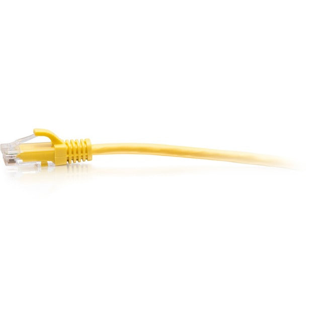 C2G 1ft Cat6a Snagless Unshielded (UTP) Slim Ethernet Patch Cable - Yellow