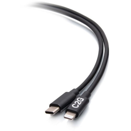 C2G 6ft USB-C Male to Lightning Male Sync and Charging Cable - Black