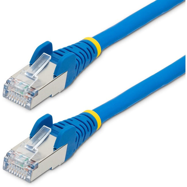 Câble Ethernet CAT6a StarTech.com de 1,8 m, bleu, faible émission de fumée et zéro halogène (LSZH), cordon de raccordement réseau RJ-45 sans accroc PoE 10 GbE 100 W S/FTP