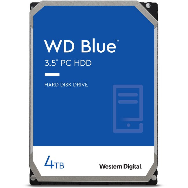 Disque dur Western Digital Blue WD40EZAX 4 To - 3,5" interne - SATA (SATA/600) - Méthode d'enregistrement magnétique conventionnel (CMR)