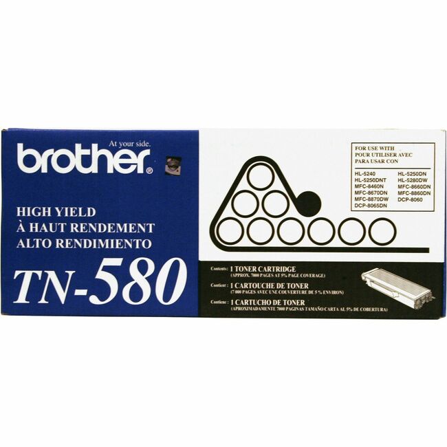 Cartouche de toner d'origine Brother TN580