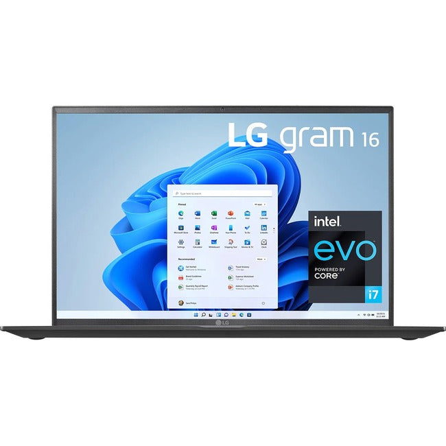 LG gram 14Z90R-N.AP52A8 14" Notebook - WUXGA - 1920 x 1200 - Intel Core i7 13th Gen i7-1360P Dodeca-core (12 Core) 2.20 GHz - Intel Evo Platform - 16 GB Total RAM - 1 TB SSD - Obsidian Black