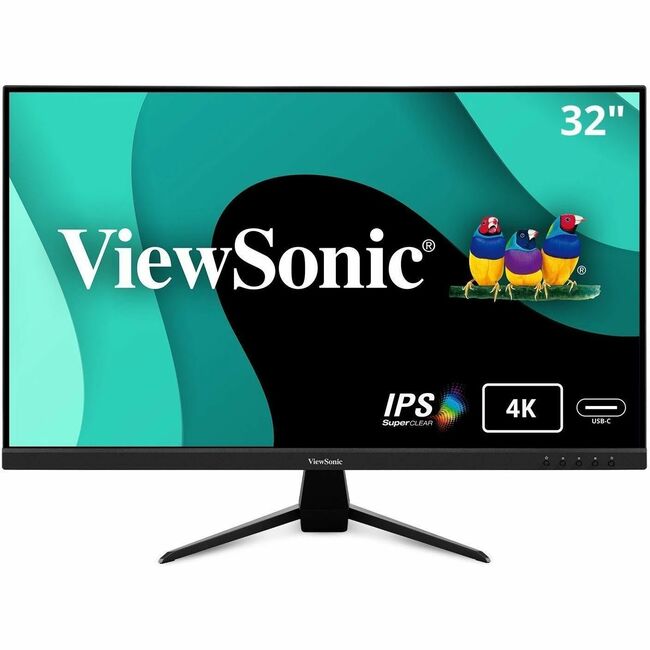 Moniteur LED UHD 4K de 32 pouces ViewSonic VX3267U-4K - 16:9 - Noir