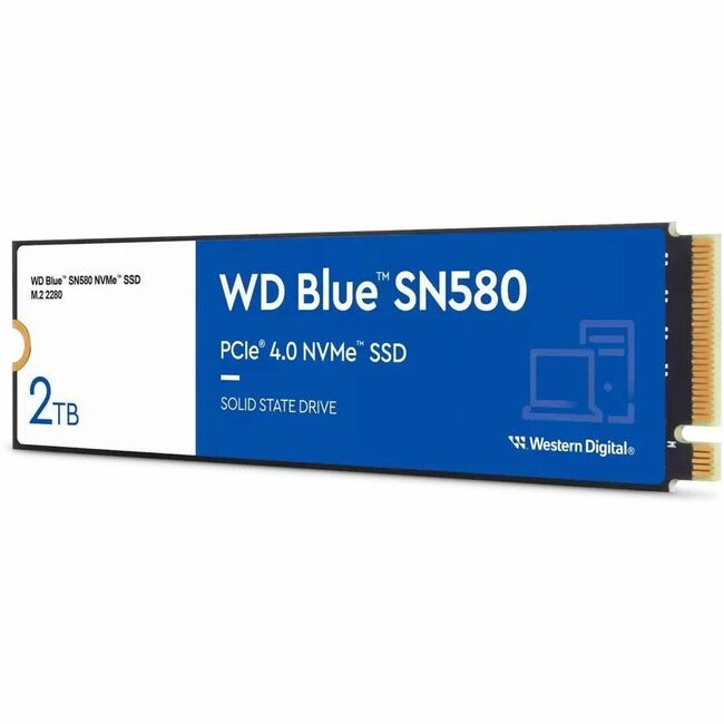 Disque SSD Western Digital Blue SN580 WDS200T3B0E 2 To - M.2 2280 interne - PCI Express NVMe (PCI Express NVMe 4.0 x4)