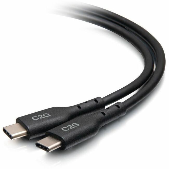 C2G 1.5ft (0.5m) USB-C Male to USB-C Male Cable (20V 5A) - USB 2.0 (480Mbps)