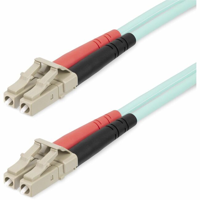 Câble à fibre optique multimode LC/UPC vers LC/UPC OM4 de 20 m (65 pi), fibre optique Zipcord LOMMF/VCSEL 50/125 µm, 100 G, cordon de raccordement à fibre optique LSZH