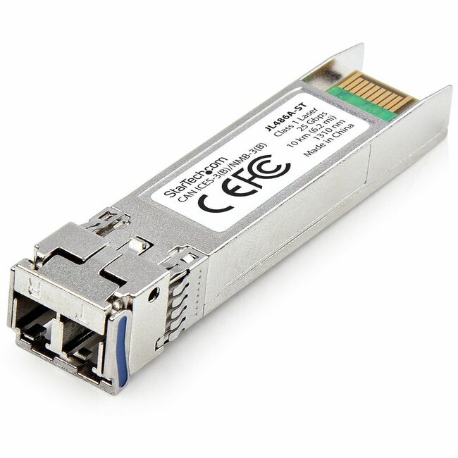 Module SFP28 compatible StarTech.com HPE JL486A, 25GBase-LR, fibre monomode 25 Gb (SMF), émetteur-récepteur LC, 10 km (6,2 mi), DDM/DOM