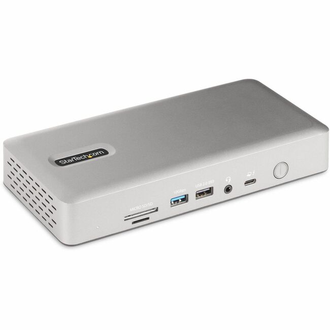 StarTech.com Station d'accueil multi-écrans Thunderbolt 4, station d'accueil pour quatre/trois/deux écrans, 2x HDMI/2x DP, 7x hub USB, Ethernet 2,5 Gb, 98 W PD