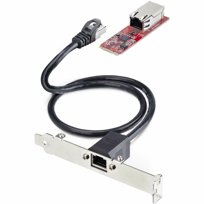 StarTech.com Carte réseau 1 port 2,5 GbE M.2 2280, carte Ethernet PCIe NBASE-T, Intel I225-V, carte réseau multi-Gigabit, carte LAN de bureau, Win/Linux