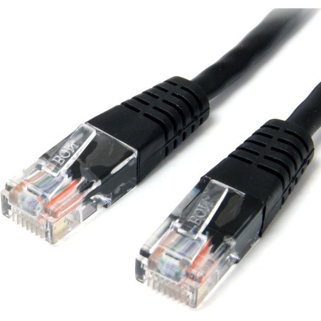 StarTech.com 3 ft Black Molded Cat5e UTP Patch Cable