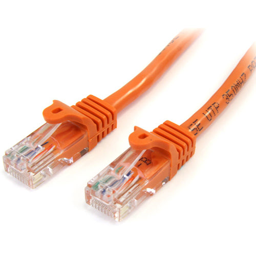 StarTech.com Snagless patch cable - RJ-45 (M) - RJ-45 (M) - 6 ft - UTP - ( CAT 5e ) - Orange