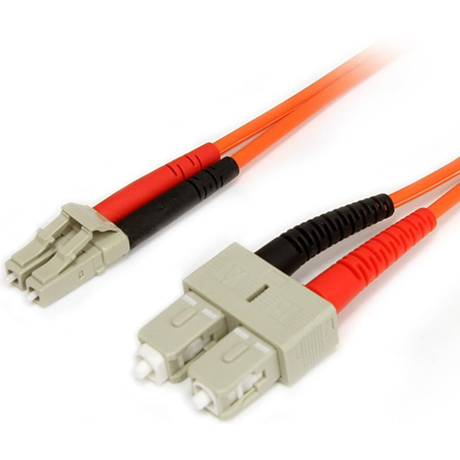 StarTech.com 3m Fiber Optic Cable - Multimode Duplex 62.5/125 - LSZH - LC/SC - OM1 - LC to SC Fiber Patch Cable